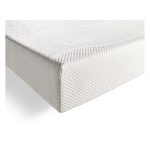 Colchón Viscoplus de alta gama sobre base de cama, con diseño ergonómico y superficie viscoelástica; ideal para ofrecer máximo confort y adaptabilidad al cuerpo.